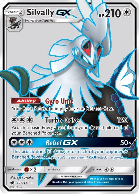 Image for Silvally GX (Full Art) (108/111) (SM - Crimson Invasion) - Pokemon