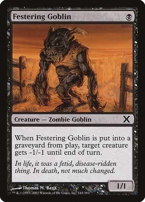 Festering Goblin (143) (10th Edition)