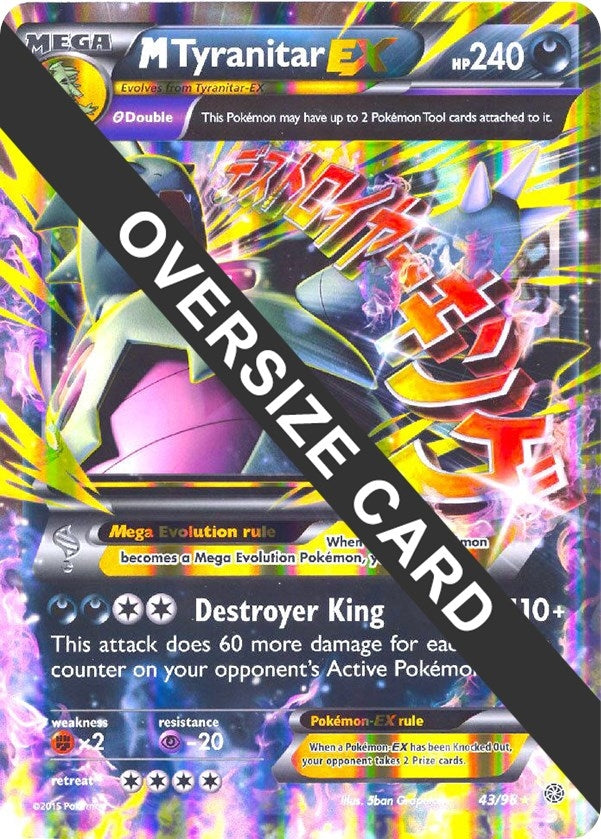 Image for M Tyranitar EX (043/098) (Jumbo Cards) - Pokemon