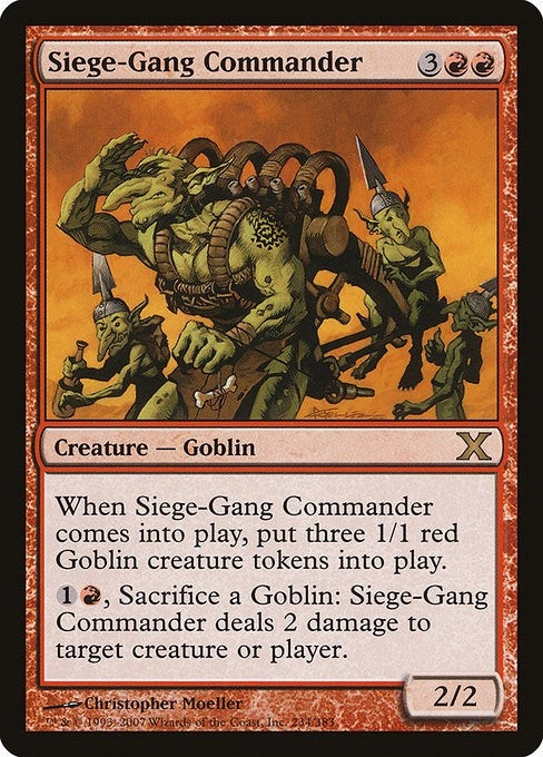Siege-Gang Commander (234) (10th Edition)
