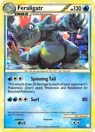 Image for Feraligatr - 20/123 (Cracked Ice Holo) (020/123) (Deck Exclusives) - Pokemon