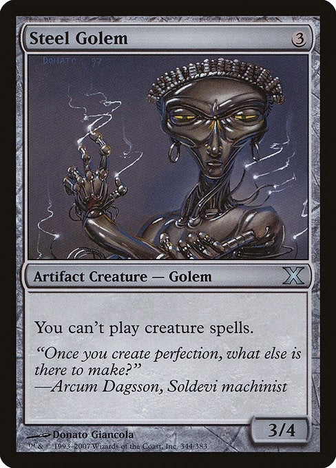Steel Golem (344) (10th Edition)