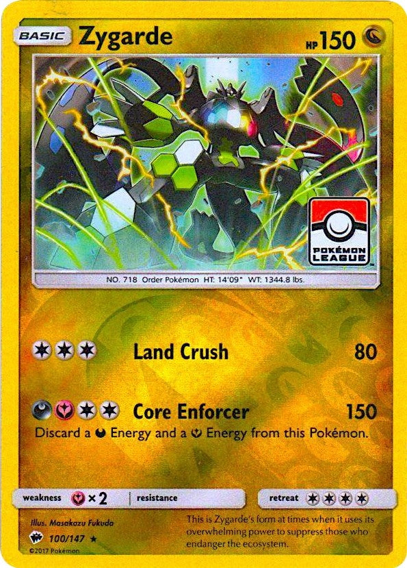 Image for Zygarde - 100/147 (Pokemon League) (100/147) (League & Championship Cards) - Pokemon