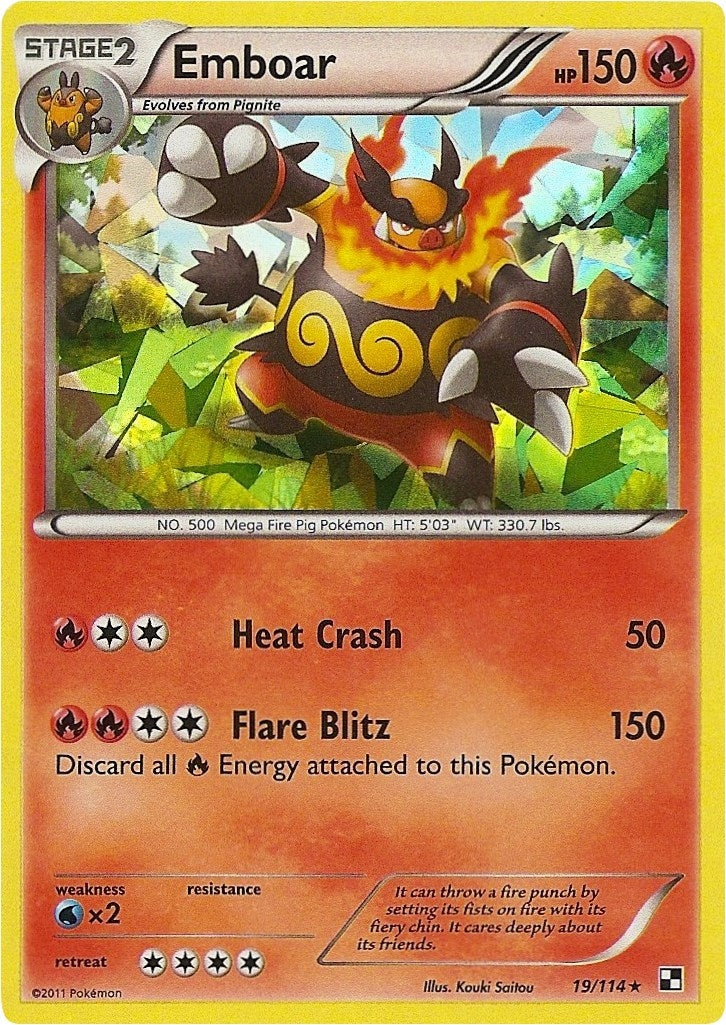 Image for Emboar - 19/114 (Cracked Ice Holo) (019/114) (Deck Exclusives) - Pokemon