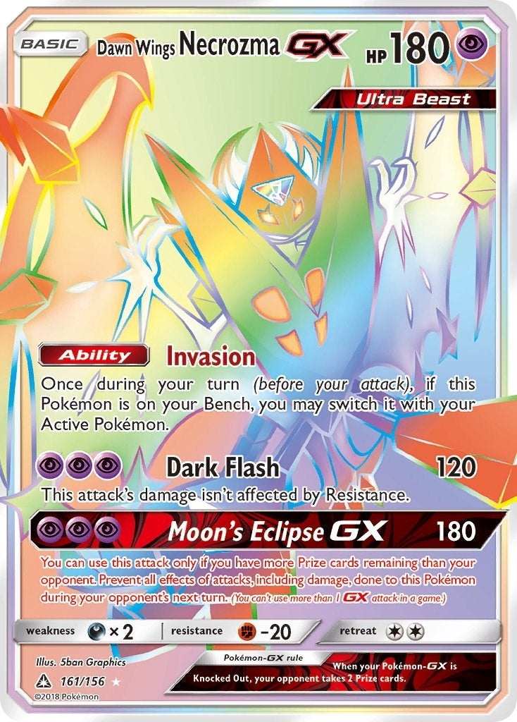 Image for Dawn Wings Necrozma GX (Secret Rare) (161/156) (SM - Ultra Prism) - Pokemon