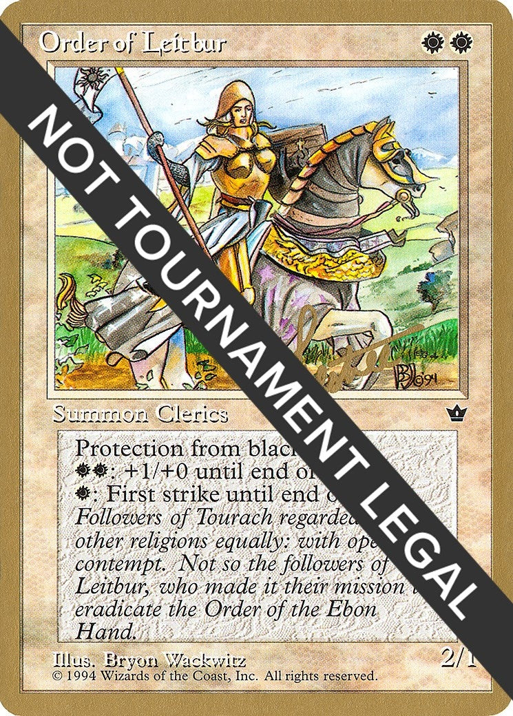 Order of Leitbur (Female) - 1996 Bertrand Lestree (FEM) (World Championship Decks)