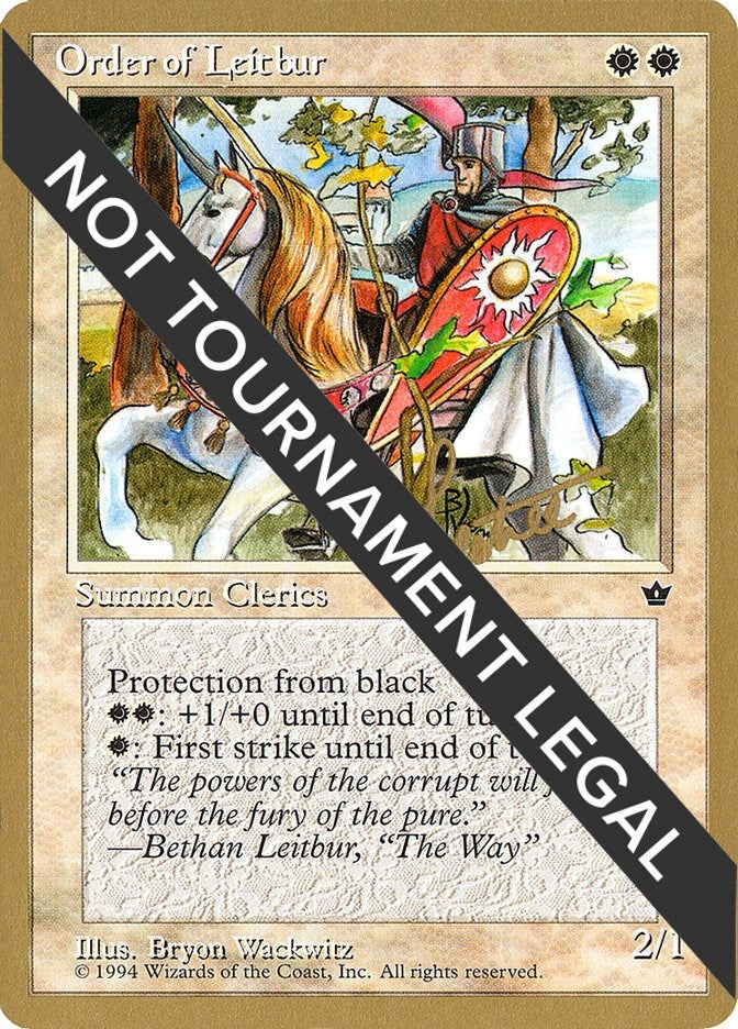 Order of Leitbur (Male) - 1996 Bertrand Lestree (FEM) (World Championship Decks)