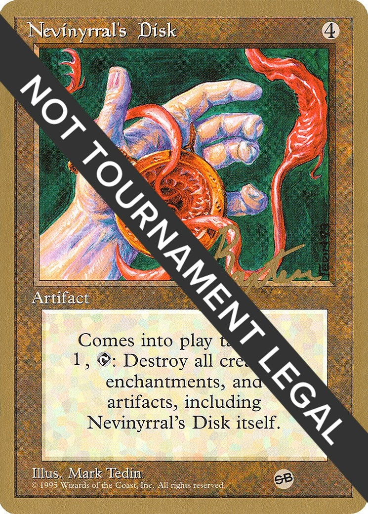 Nevinyrral's Disk - 1996 George Baxter (4ED) (SB) (World Championship Decks)