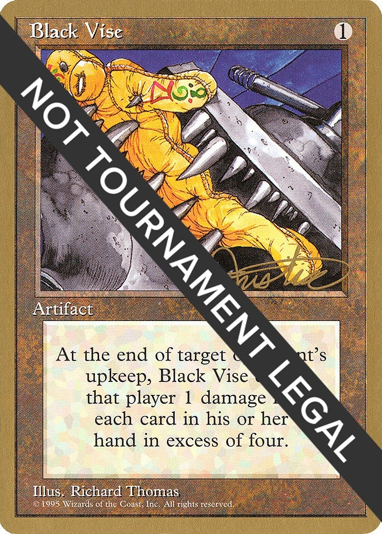 Black Vise - 1996 Mark Justice (4ED) (World Championship Decks)