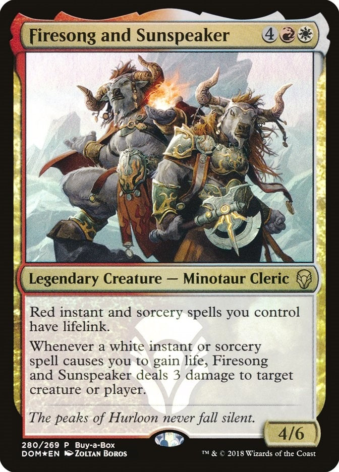 Firesong and Sunspeaker (280) (Buy-A-Box Promos)