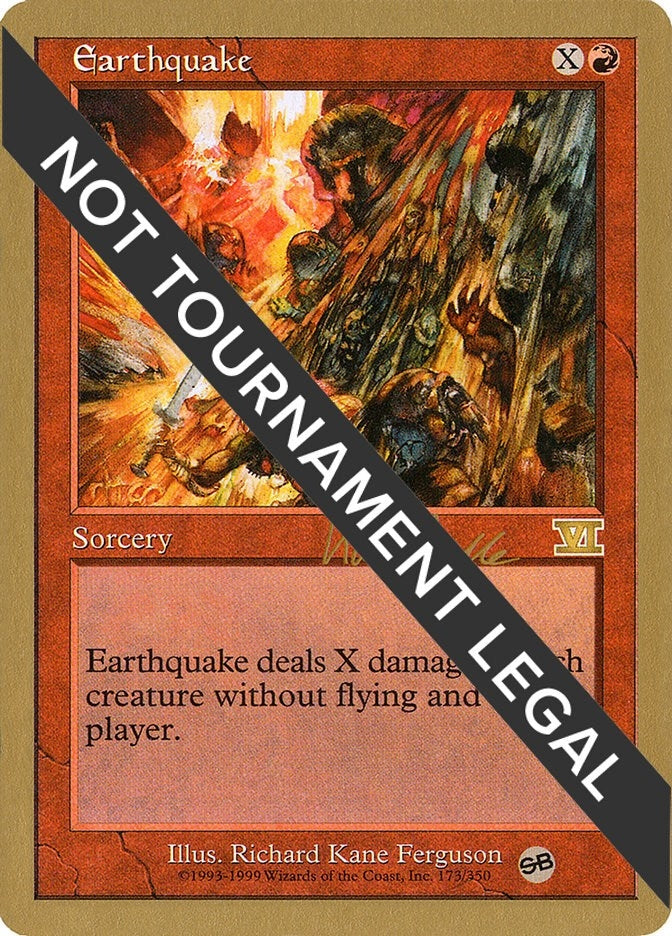 Earthquake - 1999 Kai Budde (6ED) (SB) (World Championship Decks)