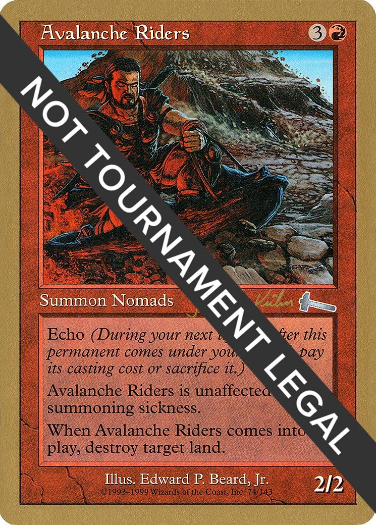 Avalanche Riders - 2000 Janosch Kuhn (ULG) (World Championship Decks)