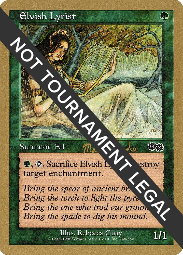 Elvish Lyrist - 1999 Matt Linde (USG) (World Championship Decks)