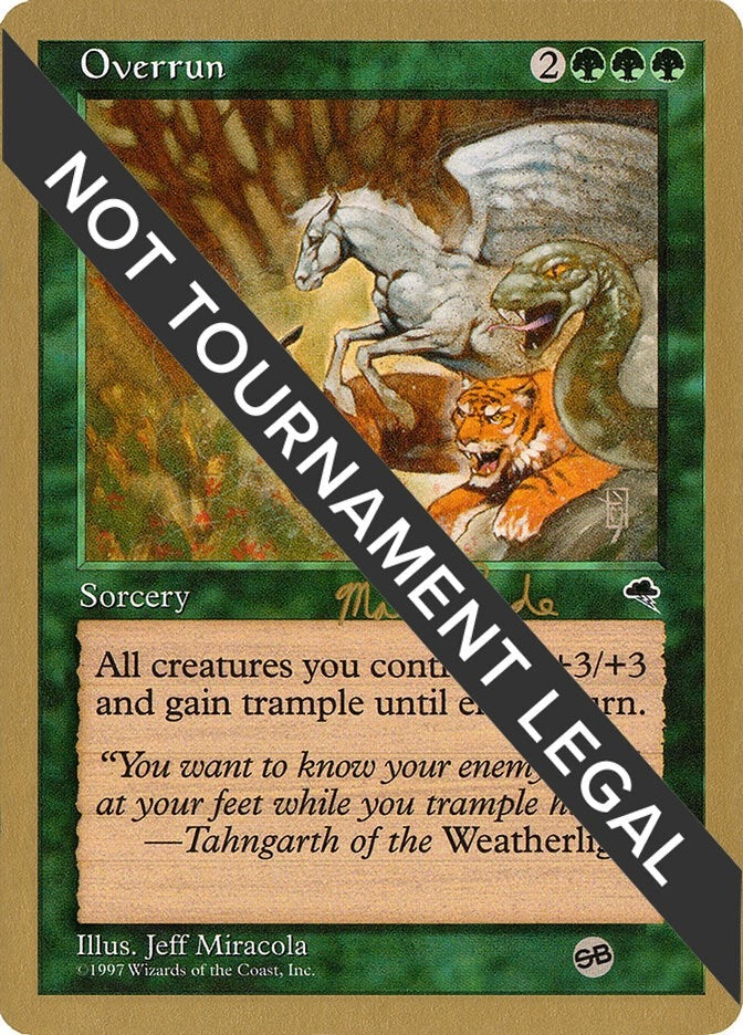 Overrun - 1999 Matt Linde (TMP) (SB) (World Championship Decks)