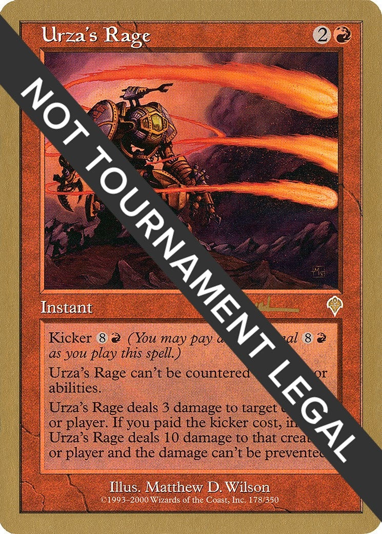 Image for Urza's Rage - 2001 Antoine Ruel (INV) - Magic: The Gathering