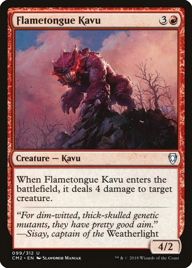Flametongue Kavu (99) (Commander Anthology Volume II)