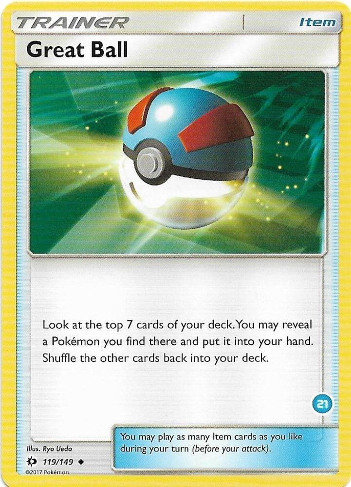 Image for Great Ball (#21, Alolan Ninetales Half-Deck) (21/30) (SM Trainer Kit: Alolan Sandslash & Alolan Ninetales) - Pokemon