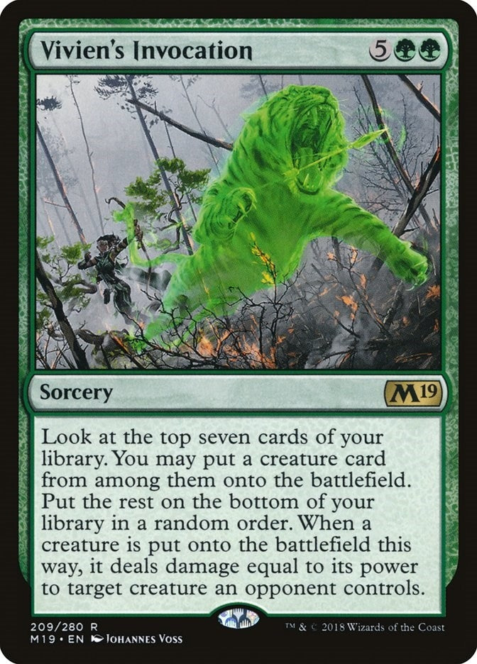 Image for Vivien's Invocation (209) - Magic: The Gathering