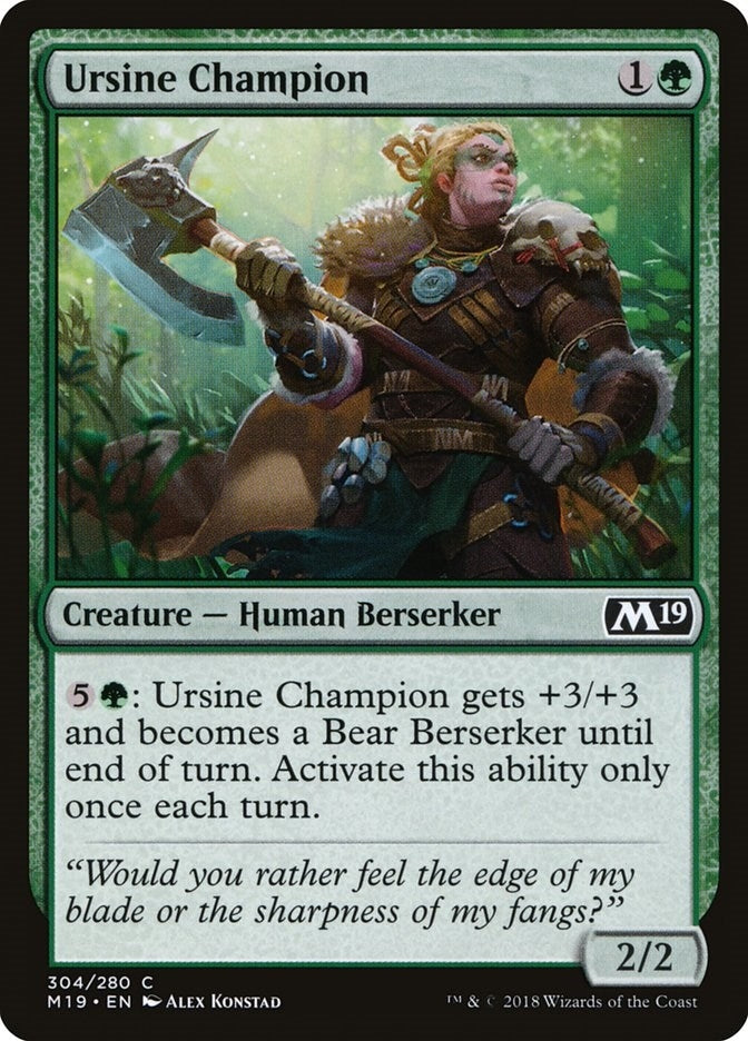Image for Ursine Champion (304) - Magic: The Gathering