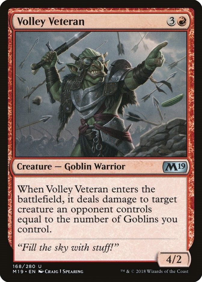 Image for Volley Veteran (168) - Magic: The Gathering