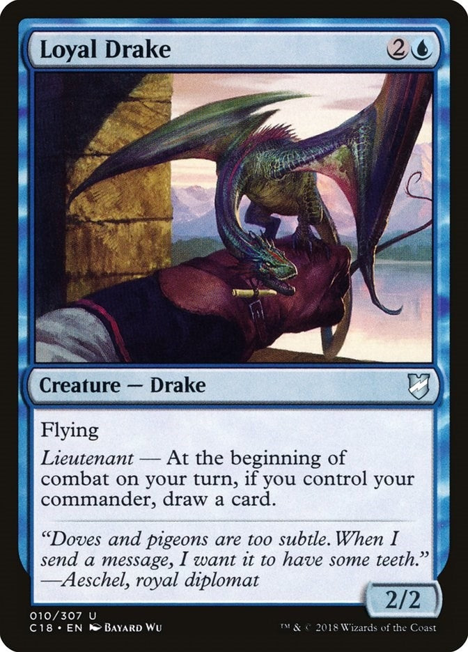Loyal Drake (10) (Commander 2018)