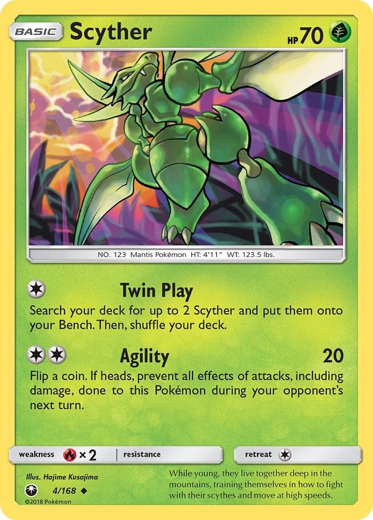 Image for Scyther (4/168) (SM - Celestial Storm) - Pokemon
