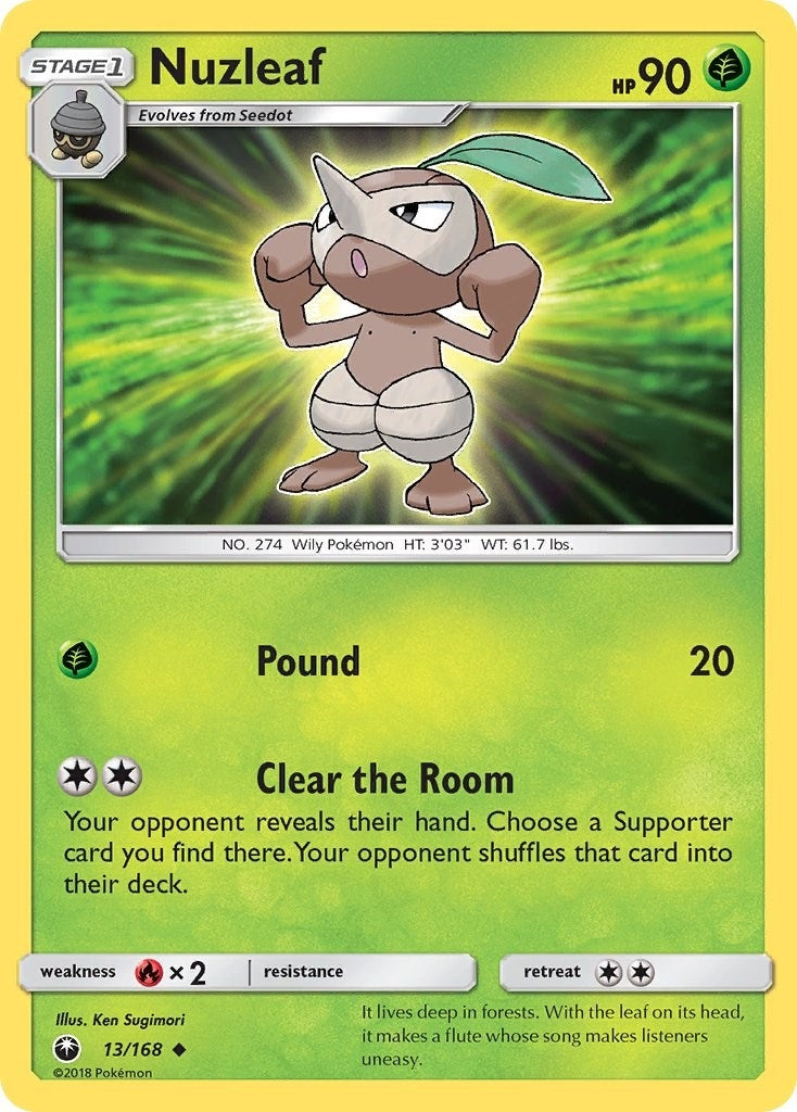 Image for Nuzleaf (13/168) (SM - Celestial Storm) - Pokemon