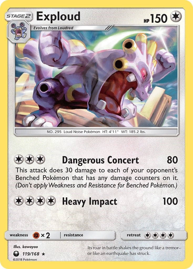 Image for Exploud (119/168) (SM - Celestial Storm) - Pokemon