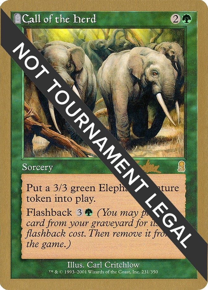Call of the Herd - 2002 Brian Kibler (ODY) (World Championship Decks)