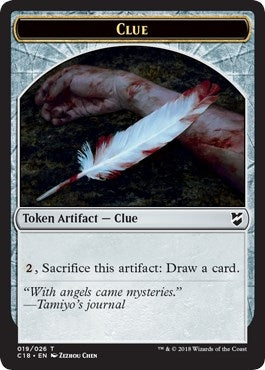 Clue // Construct (021) Double-Sided Token (19 // 21) (Commander 2018)