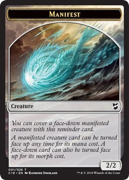 Manifest // Angel Double-Sided Token (1 // 3) (Commander 2018)