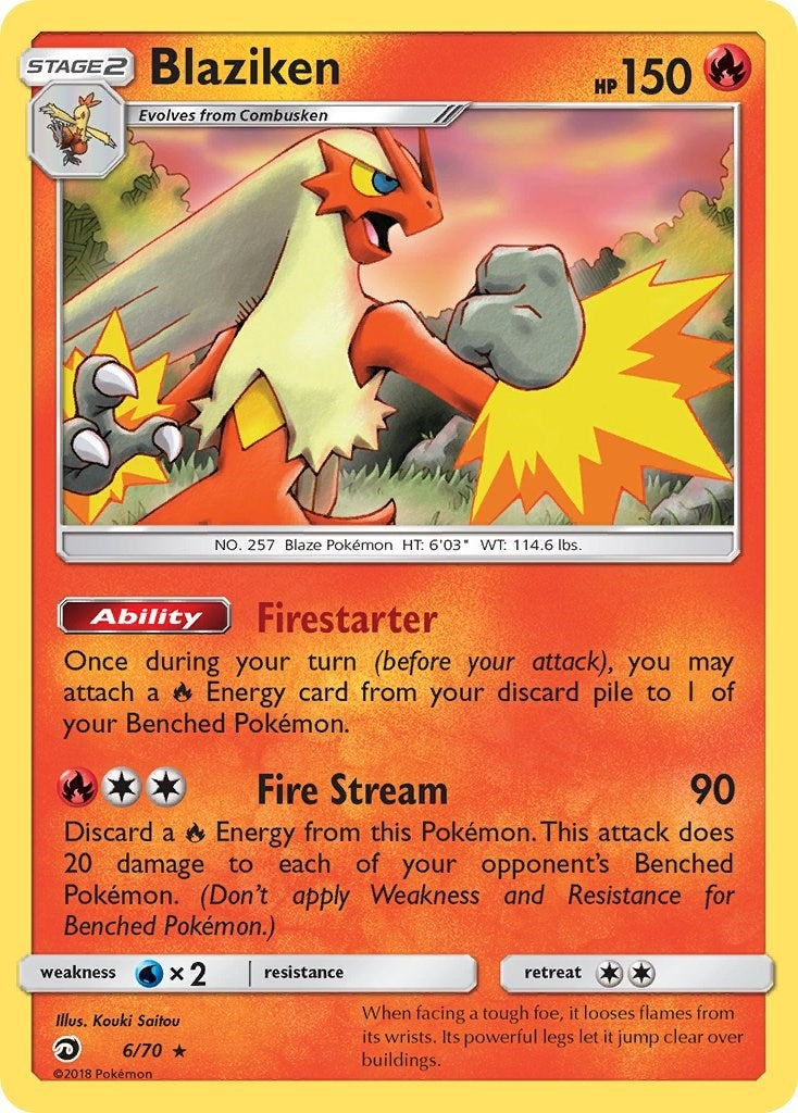 Image for Blaziken (6/70) (Dragon Majesty) - Pokemon