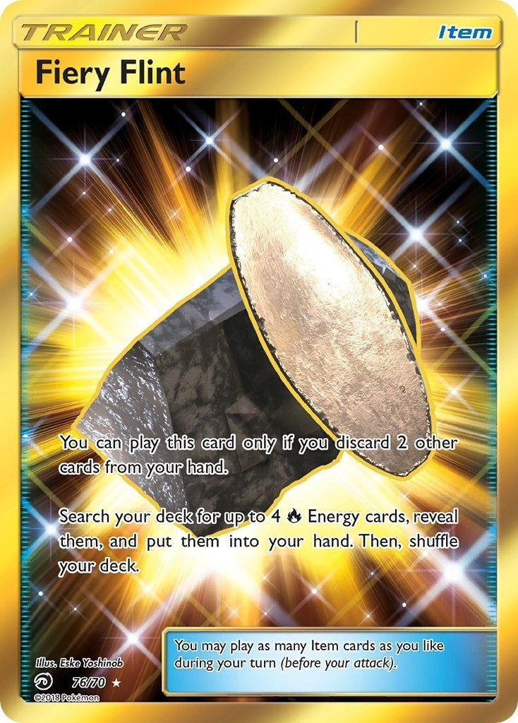 Image for Fiery Flint (Secret) (76/70) (Dragon Majesty) - Pokemon