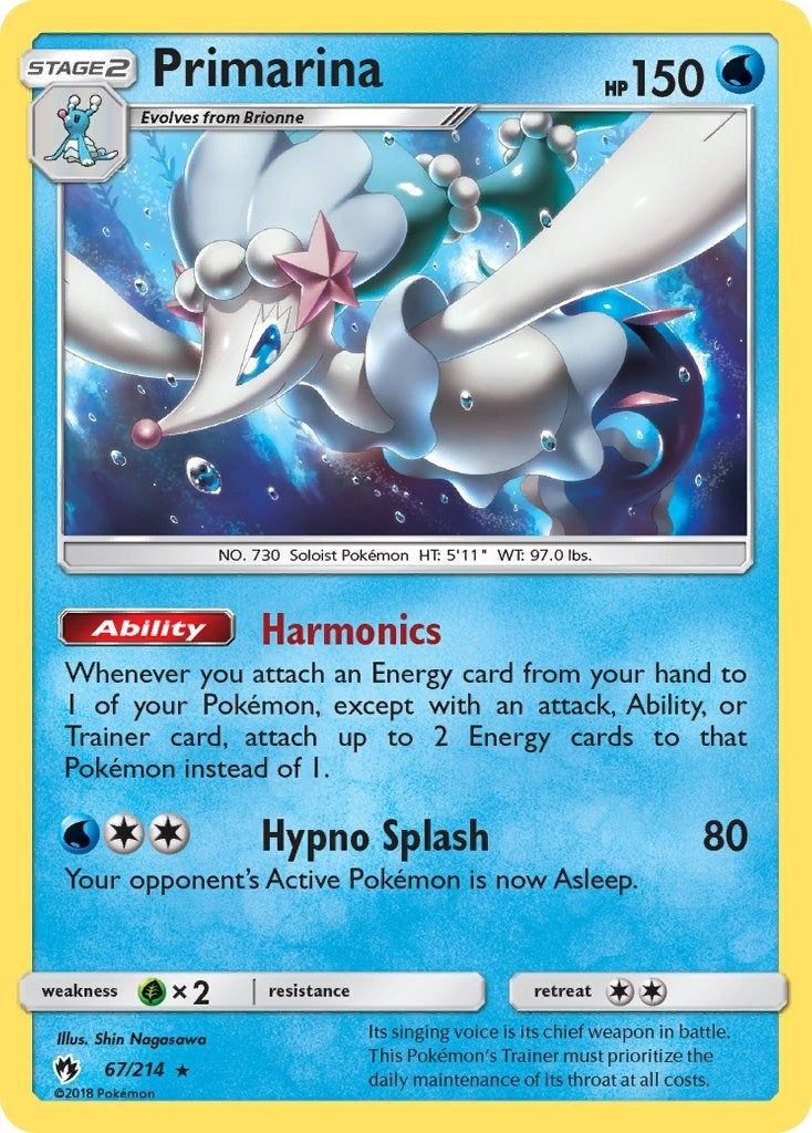 Image for Primarina (67/214) (SM - Lost Thunder) - Pokemon