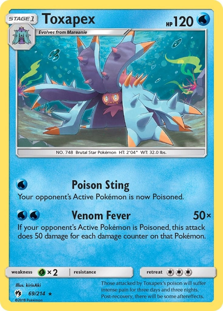 Image for Toxapex (69/214) (SM - Lost Thunder) - Pokemon