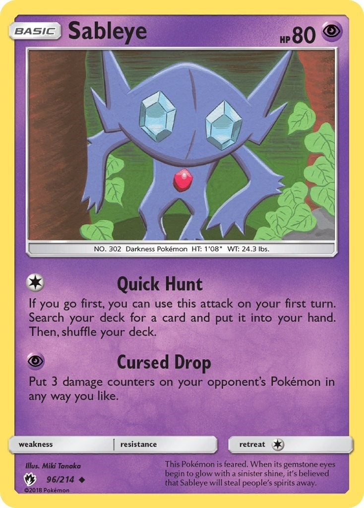 Image for Sableye (96/214) (SM - Lost Thunder) - Pokemon
