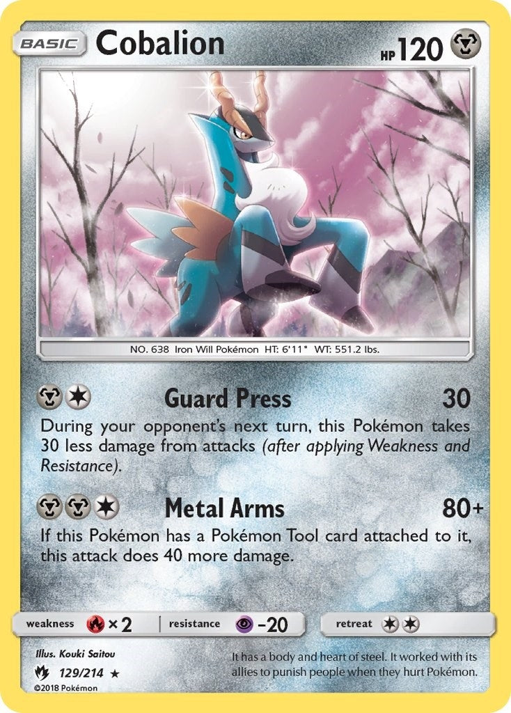 Image for Cobalion (129/214) (SM - Lost Thunder) - Pokemon