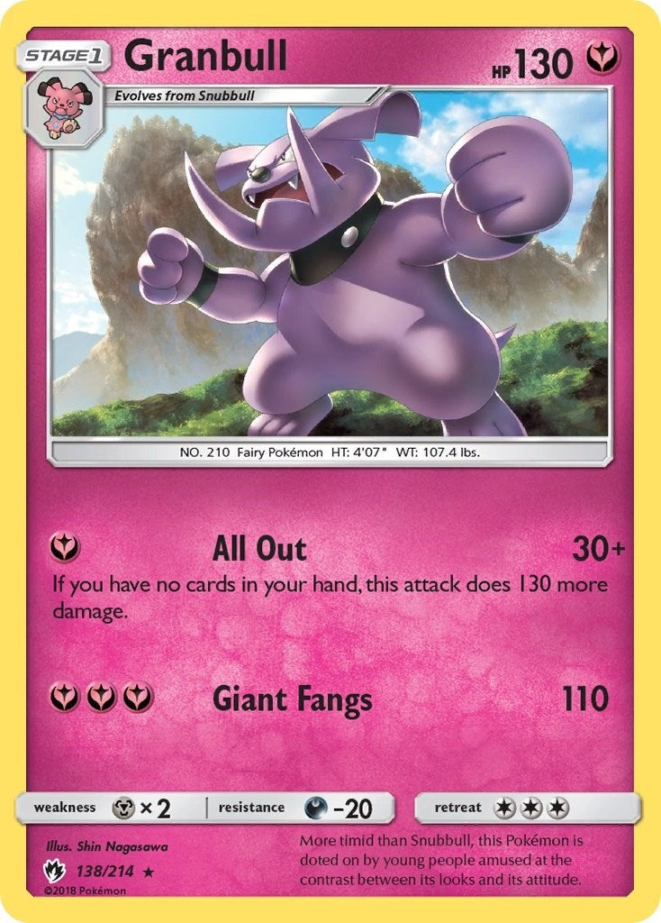 Image for Granbull (138/214) (SM - Lost Thunder) - Pokemon
