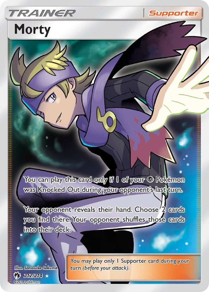 Image for Morty (Full Art) (212/214) (SM - Lost Thunder) - Pokemon