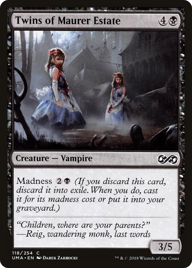 Image for Twins of Maurer Estate (118) - Magic: The Gathering