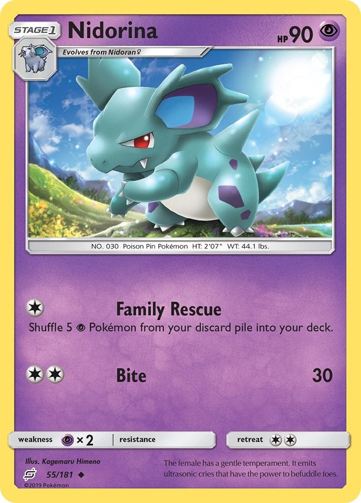 Image for Nidorina (55/181) (SM - Team Up) - Pokemon