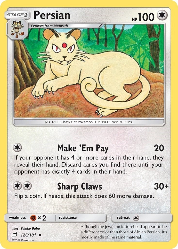Image for Persian (126/181) (SM - Team Up) - Pokemon