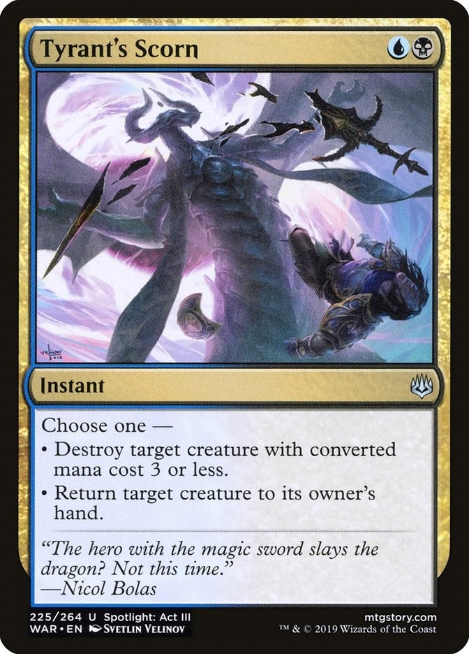 Image for Tyrant's Scorn (225) - Magic: The Gathering