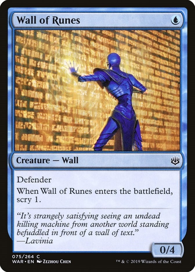 Image for Wall of Runes (75) - Magic: The Gathering