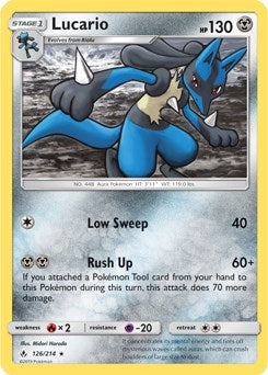 Image for Lucario - 126/214 (SM Unbroken Bonds) (126/214) (Deck Exclusives) - Pokemon