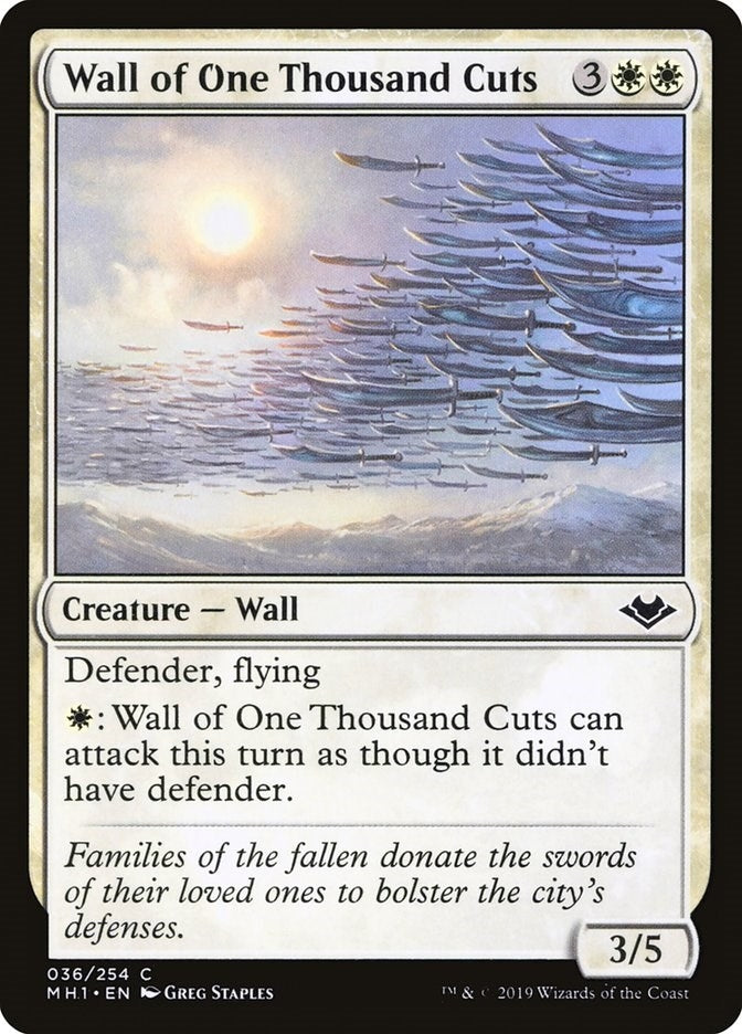 Image for Wall of One Thousand Cuts (36) - Magic: The Gathering