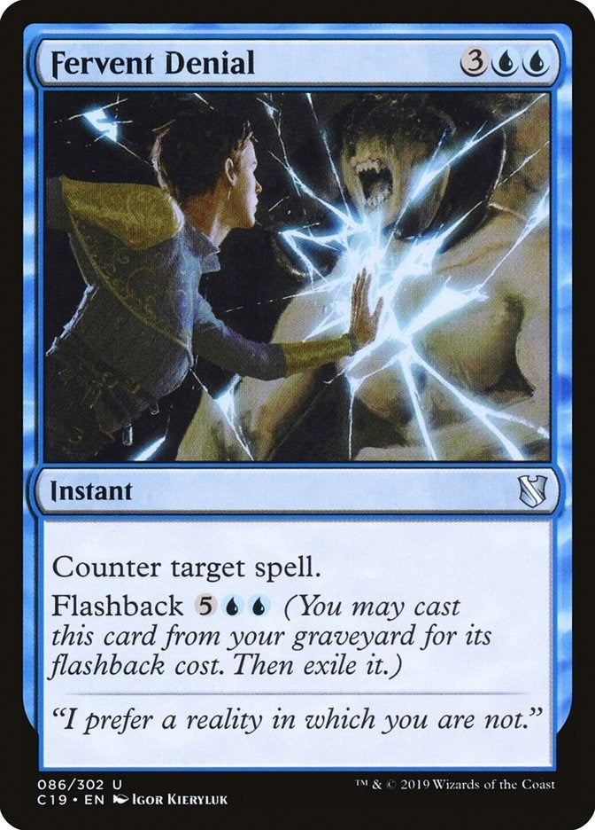Fervent Denial (86) (Commander 2019)