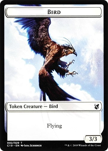 Bird (002) // Sculpture Double-Sided Token (2 // 24) (Commander 2019)