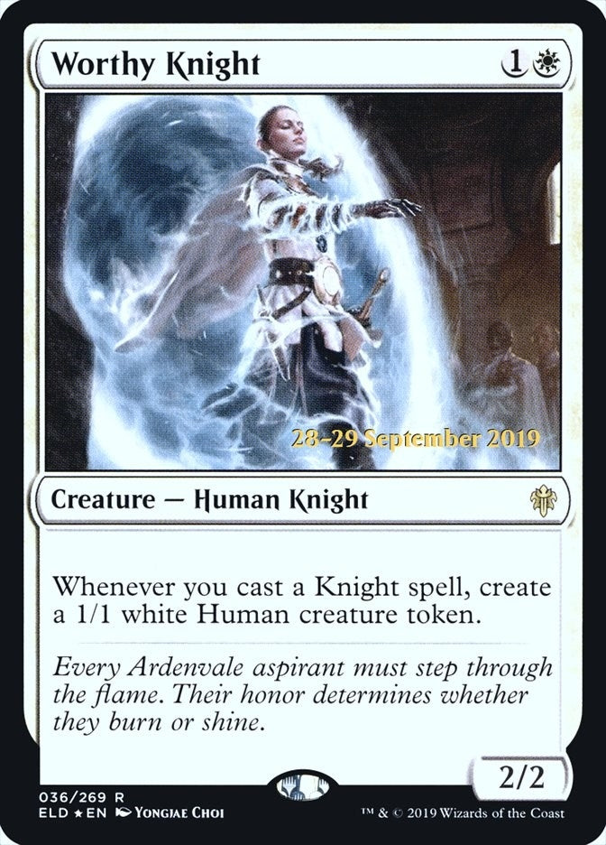 Image for Worthy Knight (36) - Magic: The Gathering