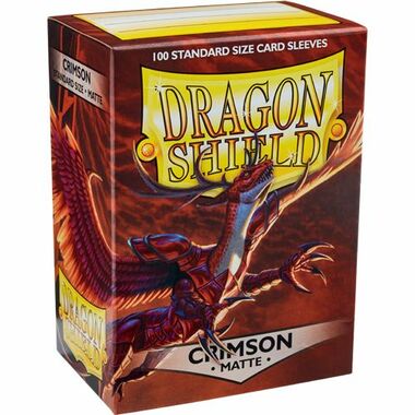 Dragon Shield Sleeves: Standard Matte - Crimson 100CT